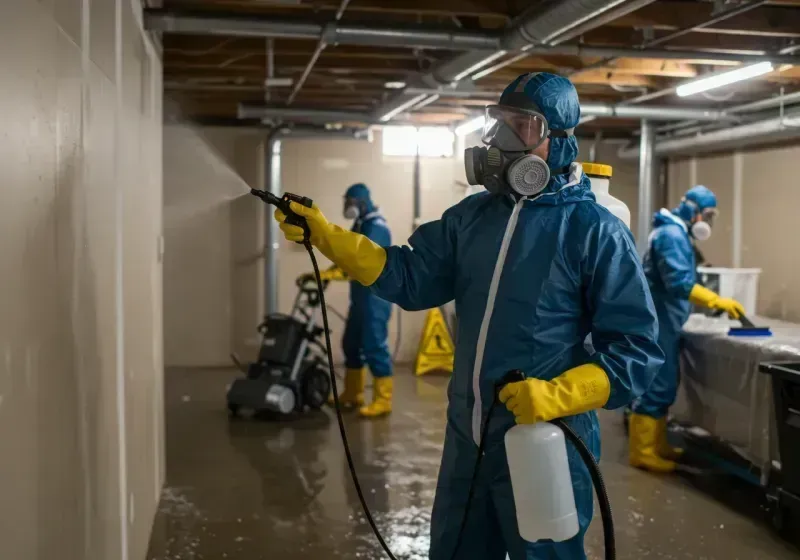 Basement Sanitization and Antimicrobial Treatment process in Whetstone, AZ